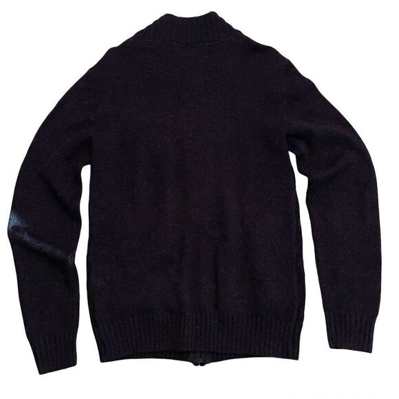 METHOD Zipper Cardigan Sweater Navy Small - Picture 4 of 8